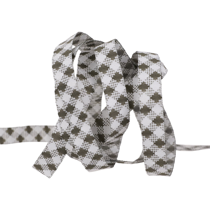 Farmstead - Check It in Charcoal - 3/8" width - by Stacy Iest Hsu - 15 Yard Spool