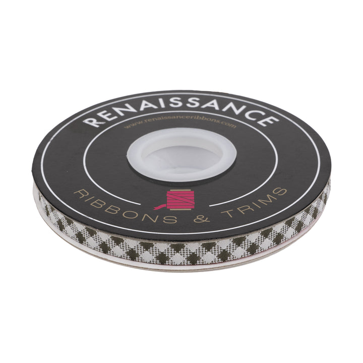 Farmstead - Check It in Charcoal - 3/8" width - by Stacy Iest Hsu - 15 Yard Spool