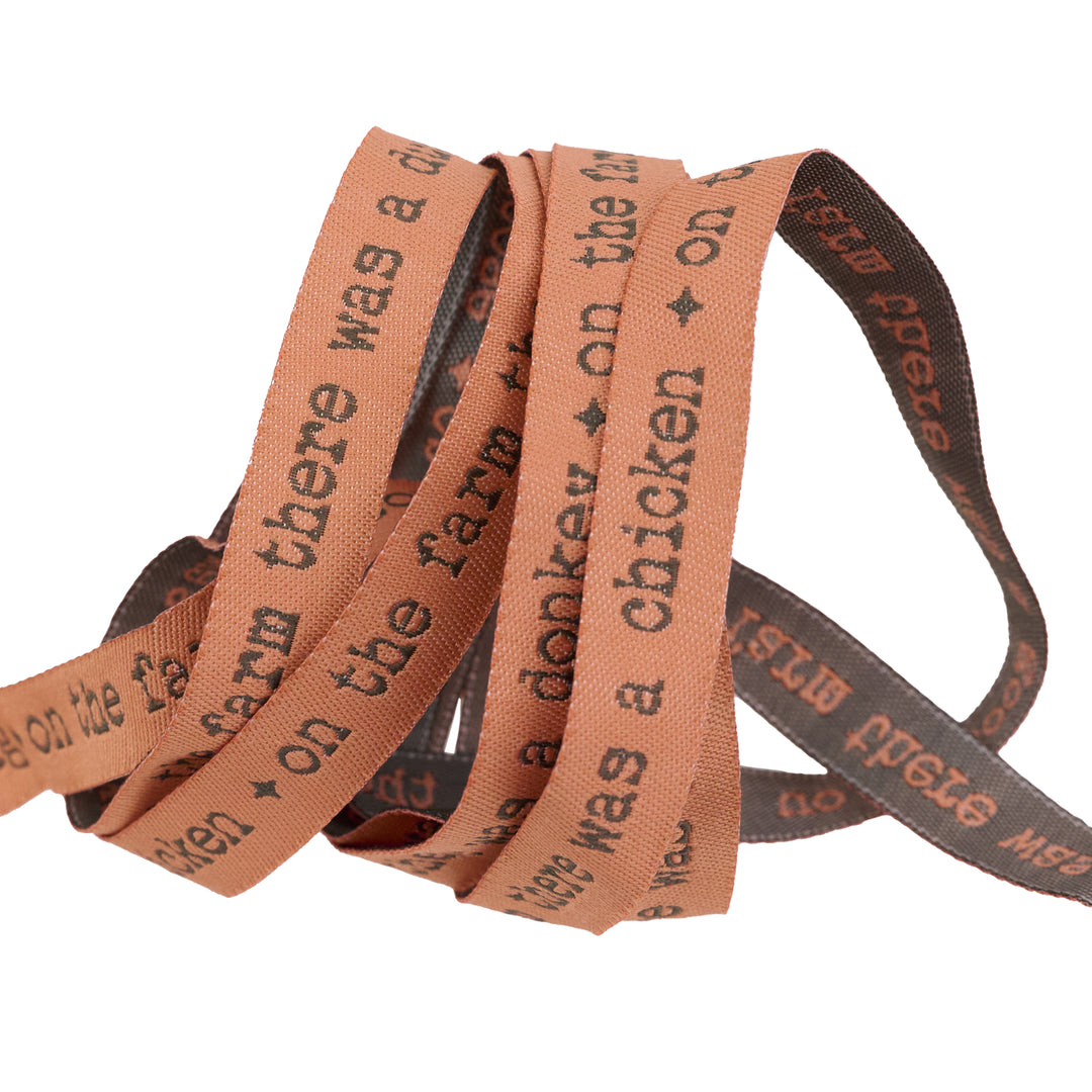 Farmstead - Farm Roll Call in Barn Red - 1/2" width - by Stacy Iest Hsu - 15 Yard Spool