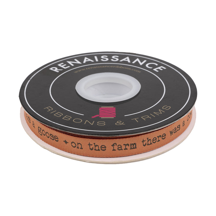 Farmstead - Farm Roll Call in Barn Red - 1/2" width - by Stacy Iest Hsu - 15 Yard Spool