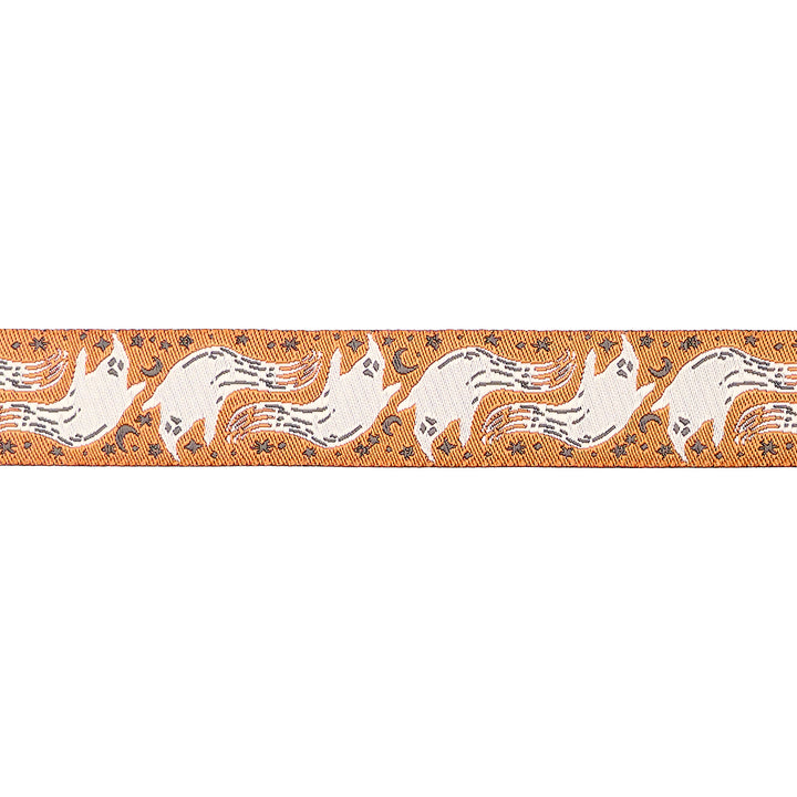 Home Sweet Haunt - Boo in Pumpkin - 7/8" width - by Stacy Iest Hsu - 15 Yard Spool