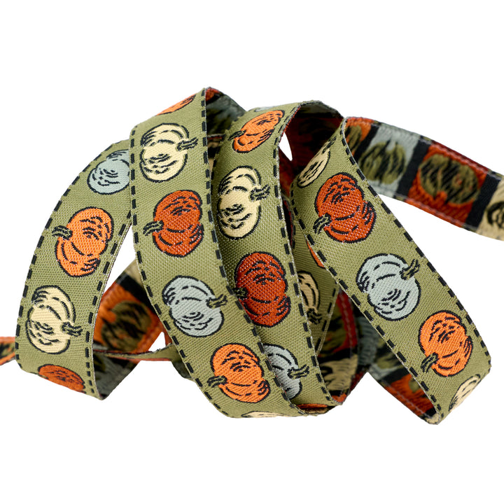 Home Sweet Haunt - Petite Pumpkin - 5/8" width - by Stacy Iest Hsu - 15 Yard Spool