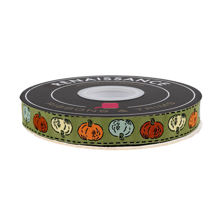 Home Sweet Haunt - Petite Pumpkin - 5/8" width - by Stacy Iest Hsu - 15 Yard Spool