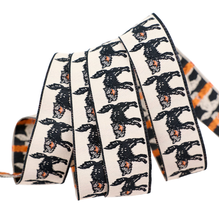 Home Sweet Haunt - Spooky Cat - 7/8" width - by Stacy Iest Hsu - 15 Yard Spool