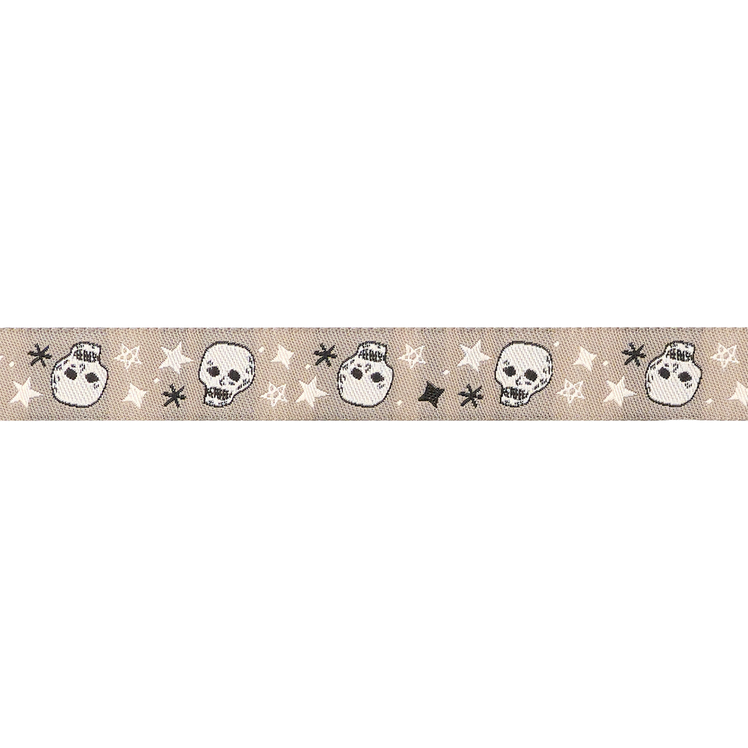 Home Sweet Haunt - Spooky Skulls - 5/8" width - by Stacy Iest Hsu - 15 Yard Spool