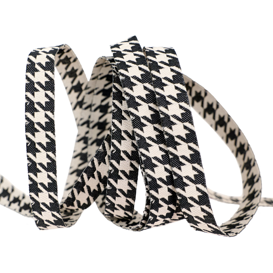 Home Sweet Haunt - Hounds Tooth in Cream - 3/8" width - by Stacy Iest Hsu - 15 Yard Spool