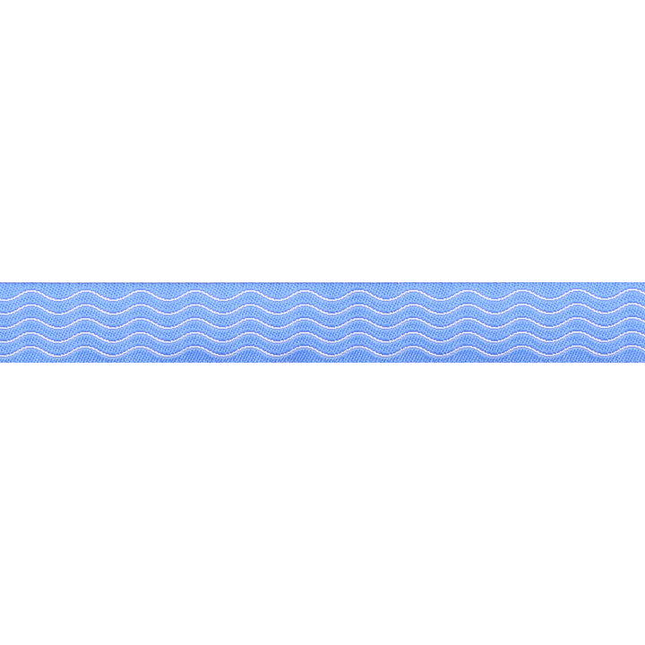 Waves in Blue Water - 5/8" width - La Dolce Vita by Stacy Peterson - 15 Yard Spool