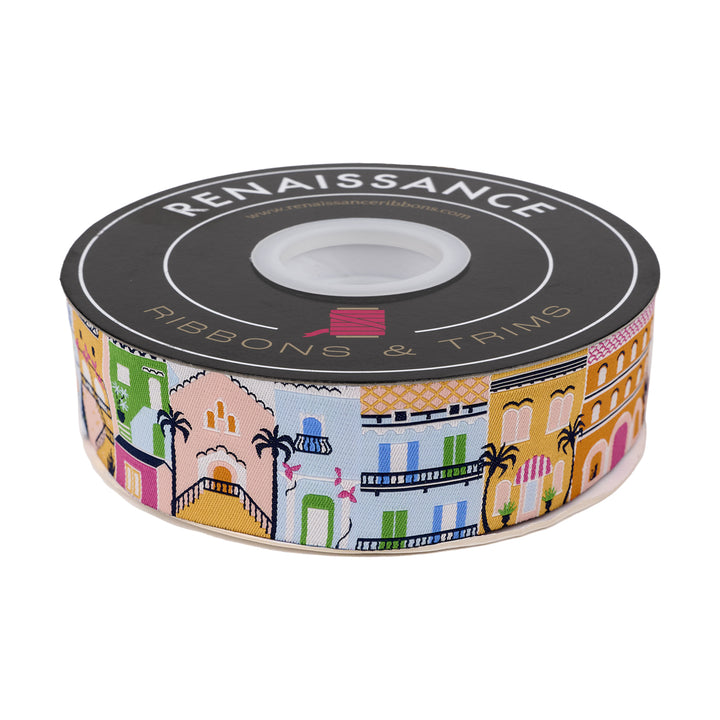 Amalfi Coast - 1-1/2" width - La Dolce Vita by Stacy Peterson - 15 Yard Spool