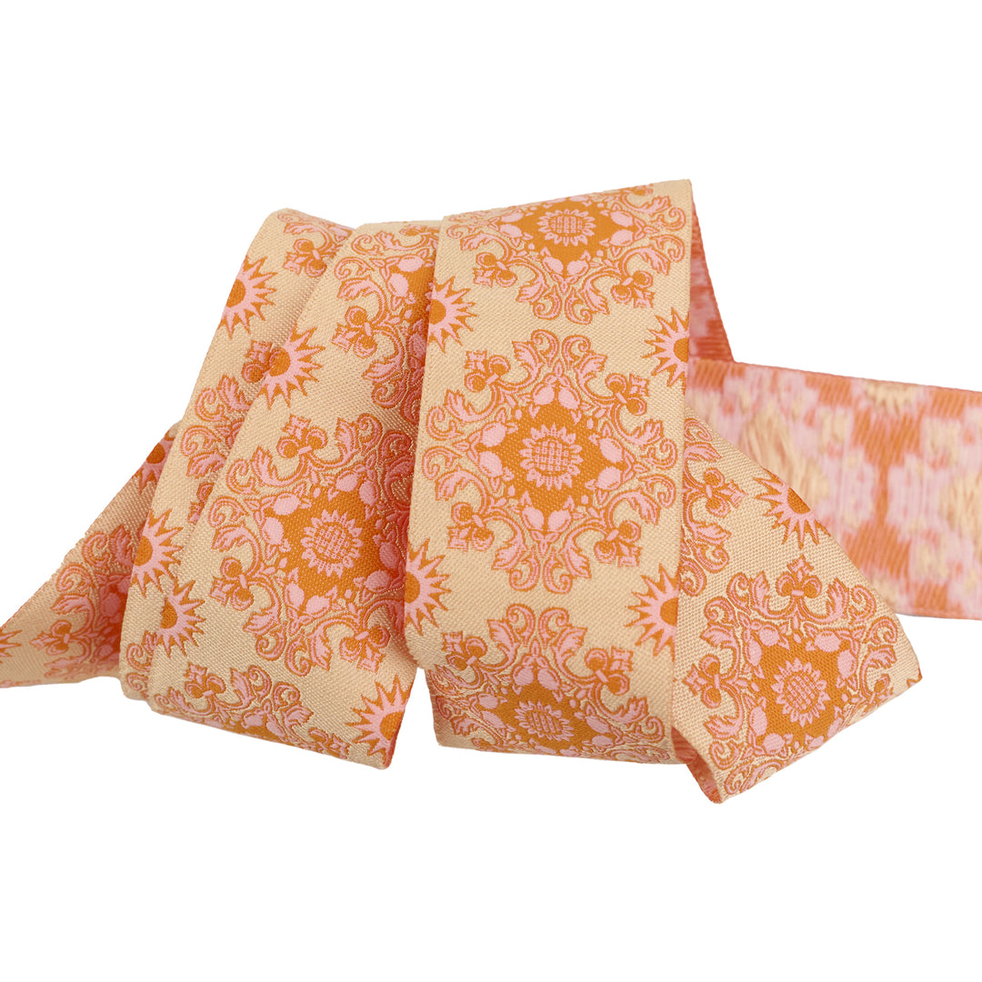Portofino in Orange - 1-1/2" width - La Dolce Vita by Stacy Peterson - 15 Yard Spool