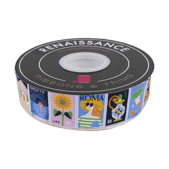 Stamps - 1-1/2" width - La Dolce Vita by Stacy Peterson - 15 Yard Spool