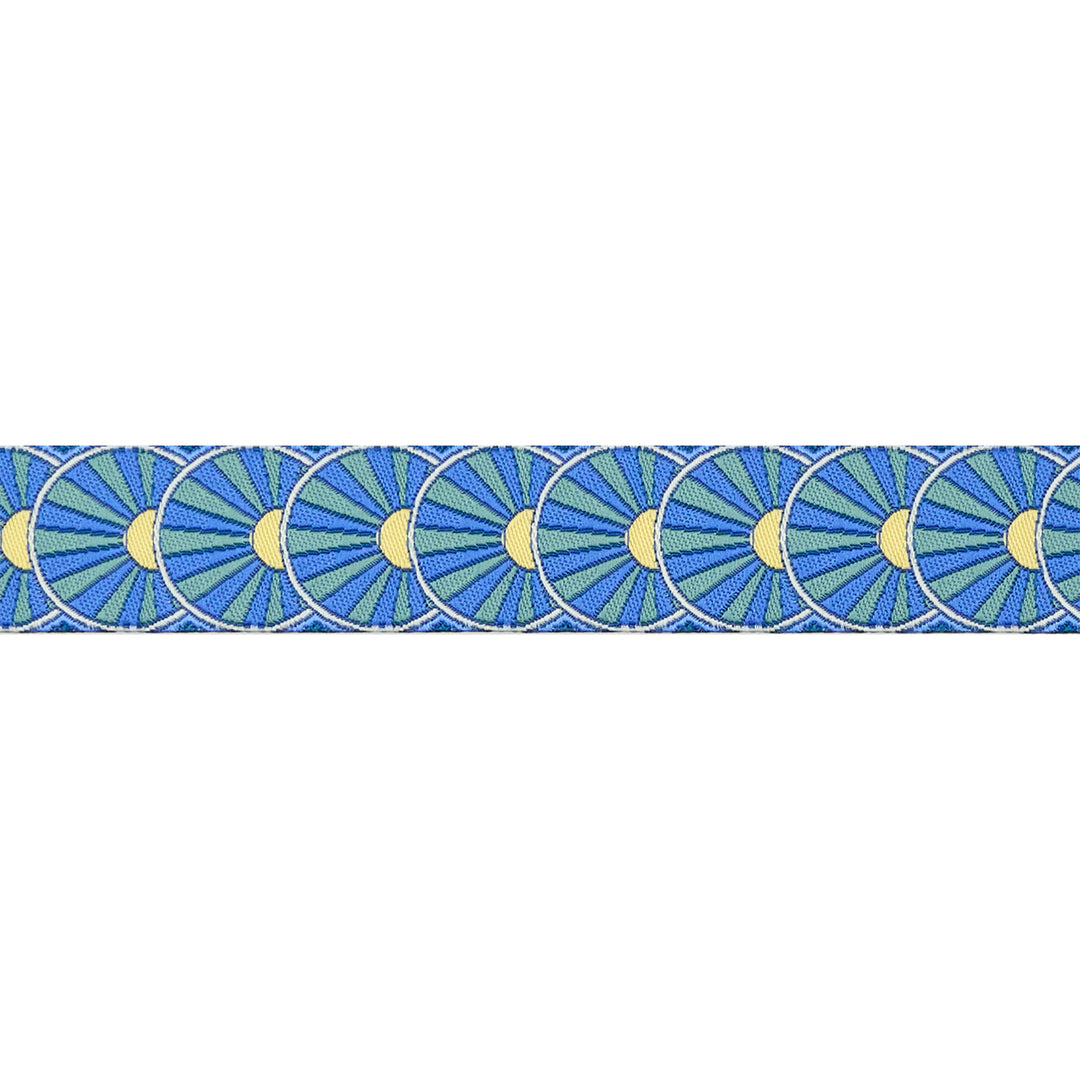 Sunrise in Deep Teal - 7/8" width - Mythical by Stacy Peterson - 15 Yard Spool