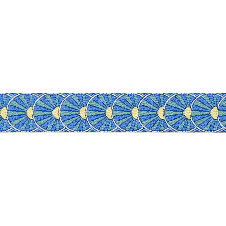 Sunrise in Deep Teal - 7/8" width - Mythical by Stacy Peterson - 15 Yard Spool