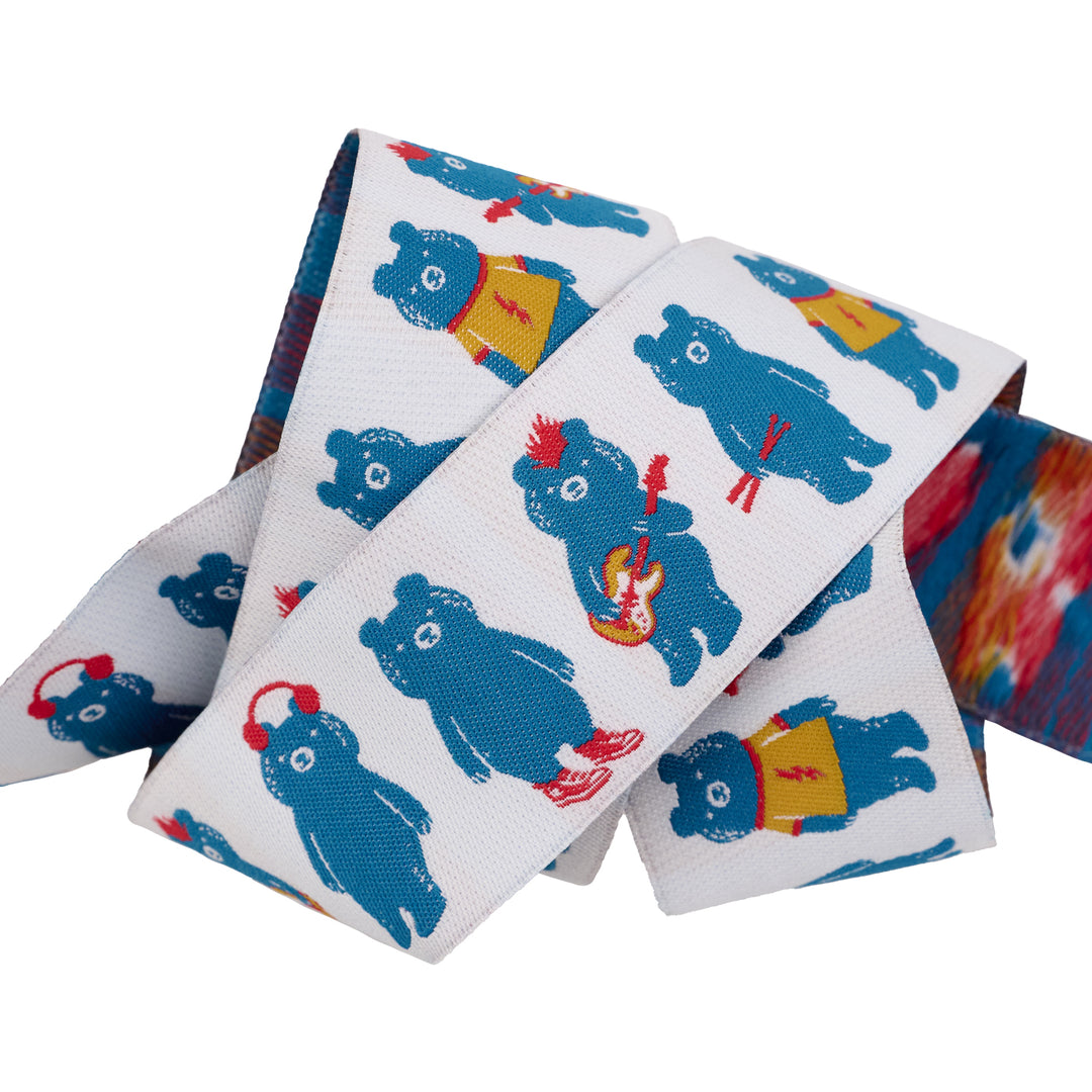 Teddy and the Bears - The Band in Buttercream - 1-1/2" - by Sarah Watts - 15 Yard Spool