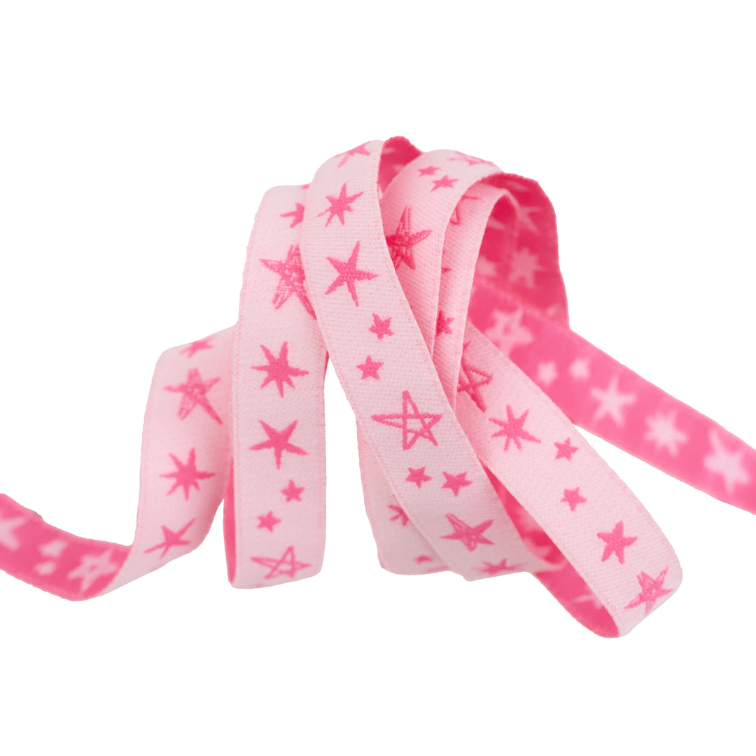 Teddy and the Bears - Rockstar in Glow Rose - 1/2" - by Sarah Watts - 15 Yard Spool