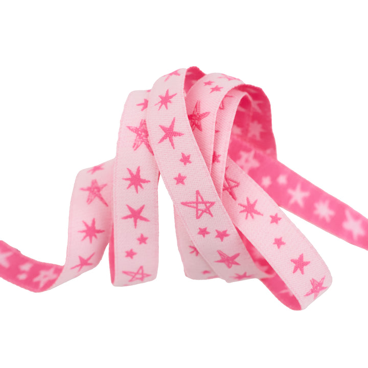 Teddy and the Bears - Rockstar in Glow Rose - 1/2" - by Sarah Watts - 15 Yard Spool