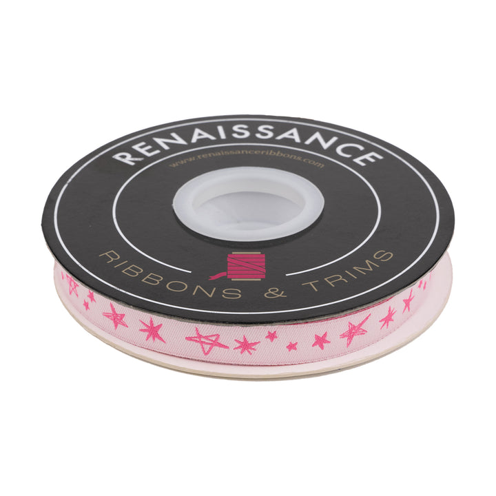 Teddy and the Bears - Rockstar in Glow Rose - 1/2" - by Sarah Watts - 15 Yard Spool