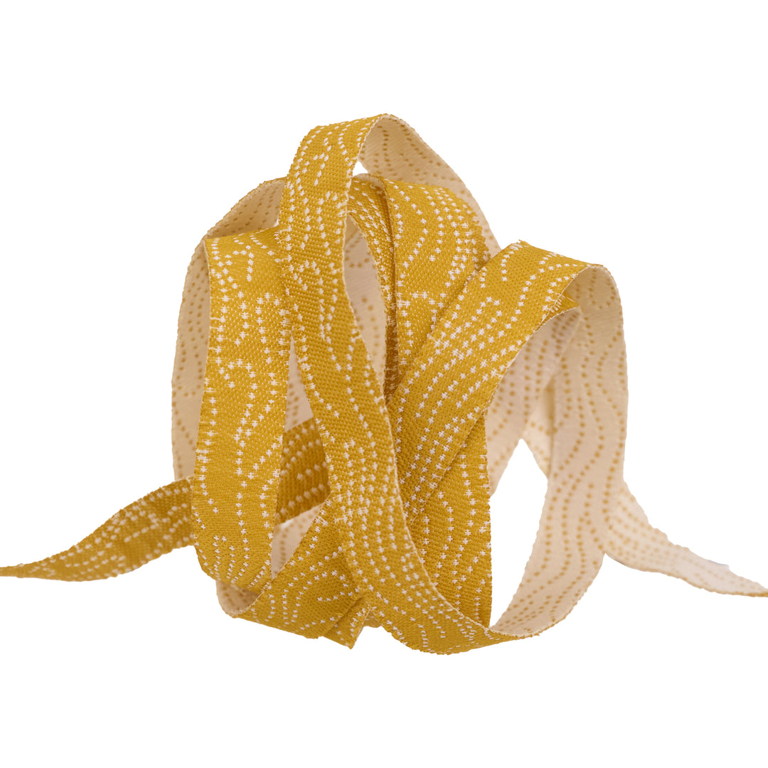 Teddy and the Bears - Flames in Goldenrod - 3/8" - by Sarah Watts - 15 Yard Spool