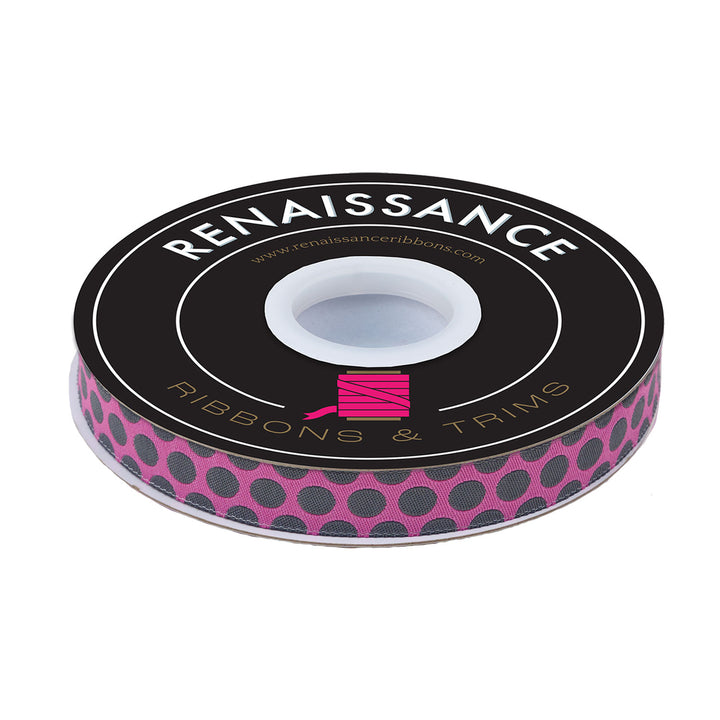 Dinosaur Eggs in Mist - 5/8" width - Tula Pink Roar! - 15 yd Spool