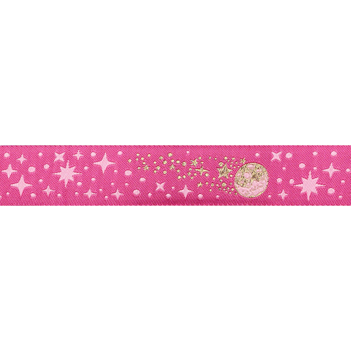 Meteor Shower in Blush - 7/8" width - Tula Pink Roar! - 15 yd Spool