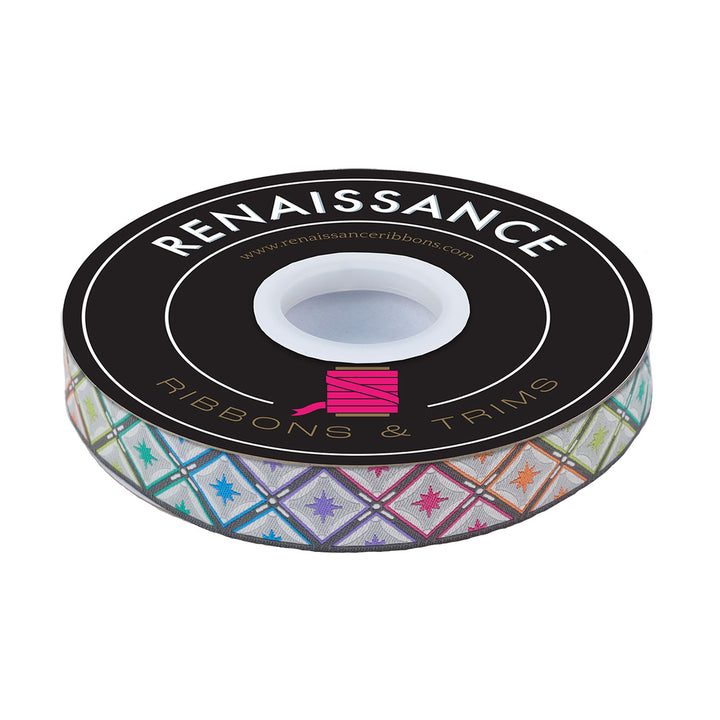 Stargazer in Storm - 7/8" width - Tula Pink Roar! - 15 yd Spool