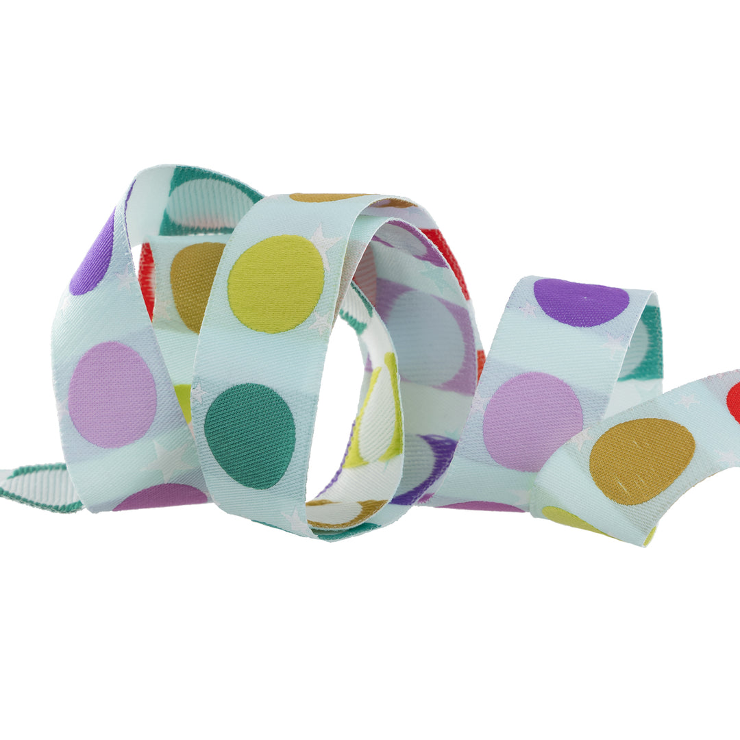 Disco Dot - 7/8" width - Tula Pink Tabby Road - 15 yd Spool