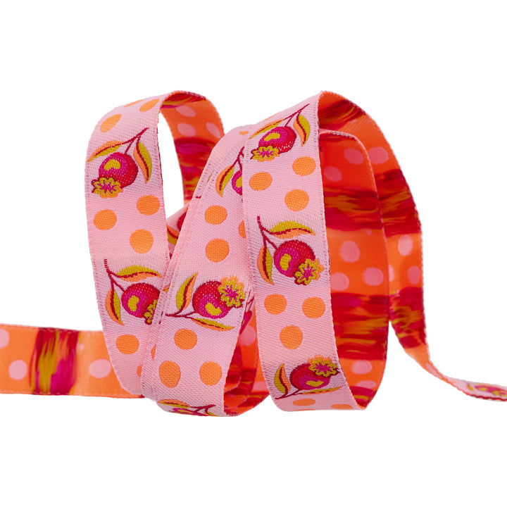 Impending Bloom in Lunar - 5/8" width - Tula Pink Untamed - 15 Yard Spool