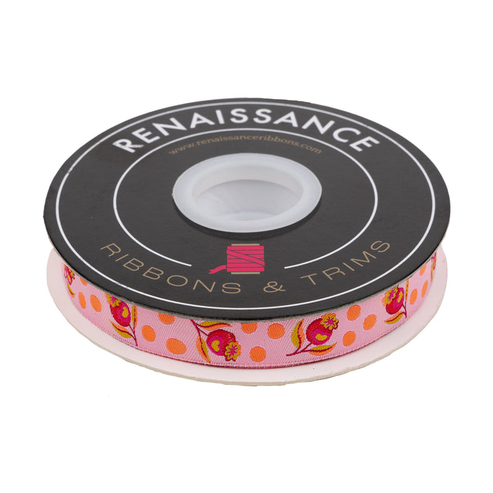 Impending Bloom in Lunar - 5/8" width - Tula Pink Untamed - 15 Yard Spool