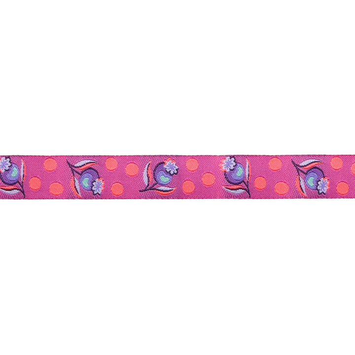 Impending Bloom in Nova - 5/8" width - Tula Pink Untamed - 15 Yard Spool
