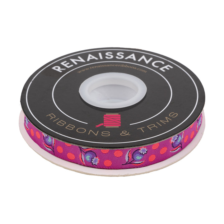 Impending Bloom in Nova - 5/8" width - Tula Pink Untamed - 15 Yard Spool