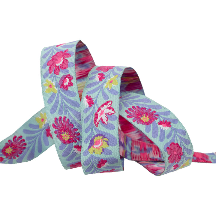 Flowerfield in Cosmic - 7/8" width - Tula Pink Untamed - 15 Yard Spool