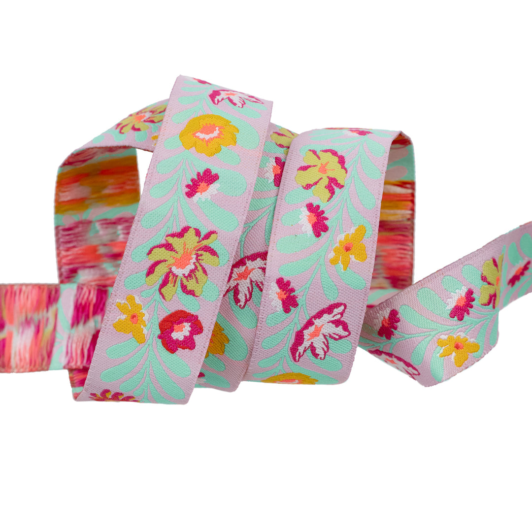 Flowerfield in Lunar - 7/8" width - Tula Pink Untamed - 15 Yard Spool
