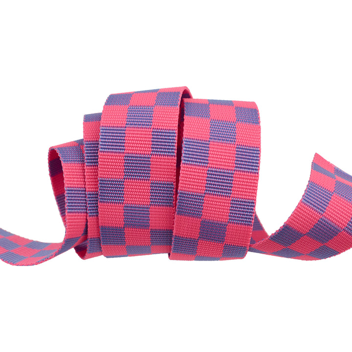 1-1/2" Webbing - Check Please in Nova - Tula Pink Untamed - 16 Yard Spool