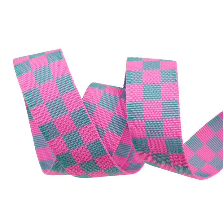 1-1/2" Webbing - Check Please in Cosmic - Tula Pink Untamed - 16 Yard Spool