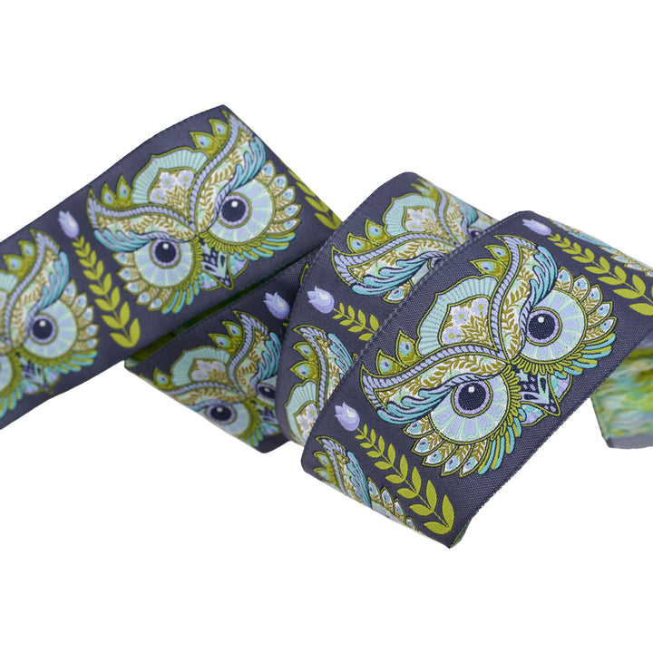 Full Moon Forest II - Hootie Patootie in Starlight - 2" width - by Tula Pink - 15 Yard Spool