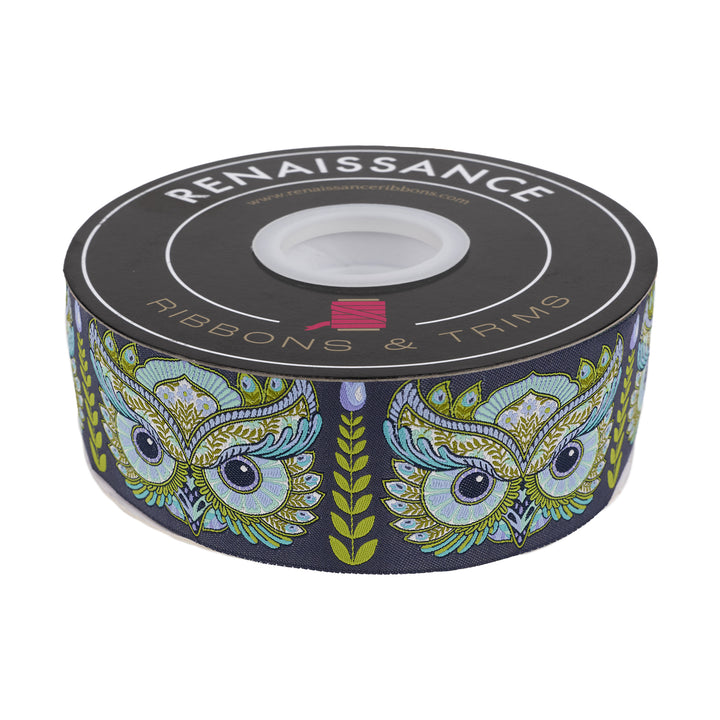 Full Moon Forest II - Hootie Patootie in Starlight - 2" width - by Tula Pink - 15 Yard Spool