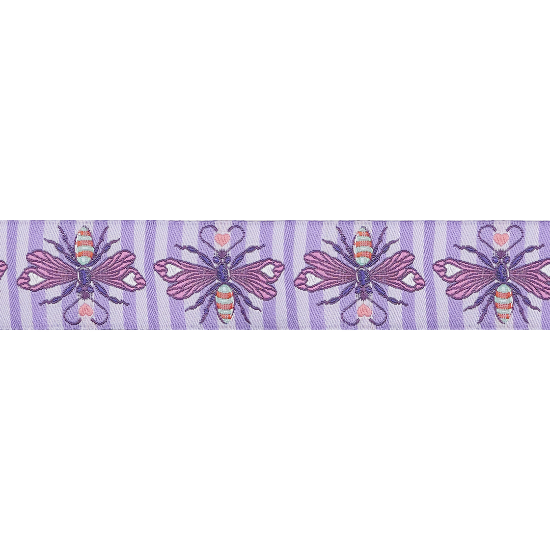 Full Moon Forest II - Shake Your Honey Maker in Blossom - 1" width - by Tula Pink - 15 Yard Spool