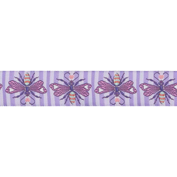 Full Moon Forest II - Shake Your Honey Maker in Blossom - 1" width - by Tula Pink - 15 Yard Spool