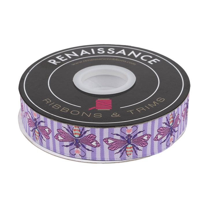 Full Moon Forest II - Shake Your Honey Maker in Blossom - 1" width - by Tula Pink - 15 Yard Spool