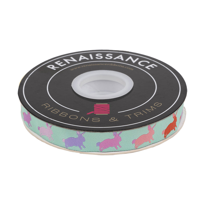 Full Moon Forest II - Hop To It in Blossom - 5/8" width - by Tula Pink - 15 Yard Spool
