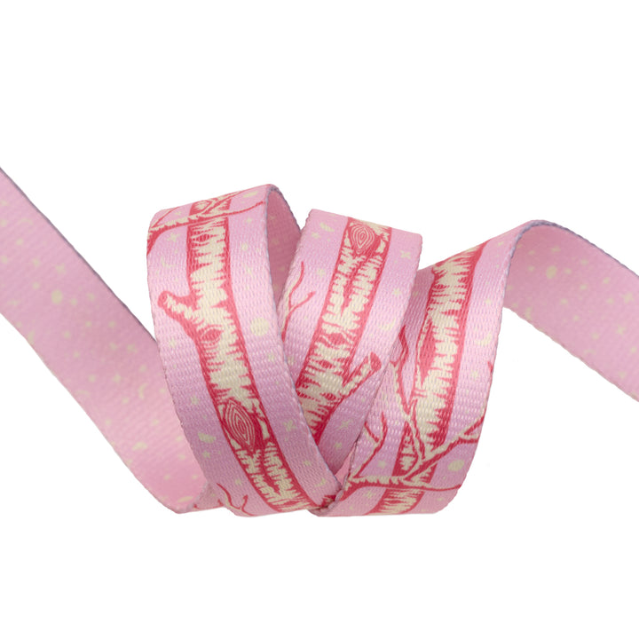 Full Moon Forest II - Little Tree Webbing in Honey - 1" width - by Tula Pink - 16 Yard Spool