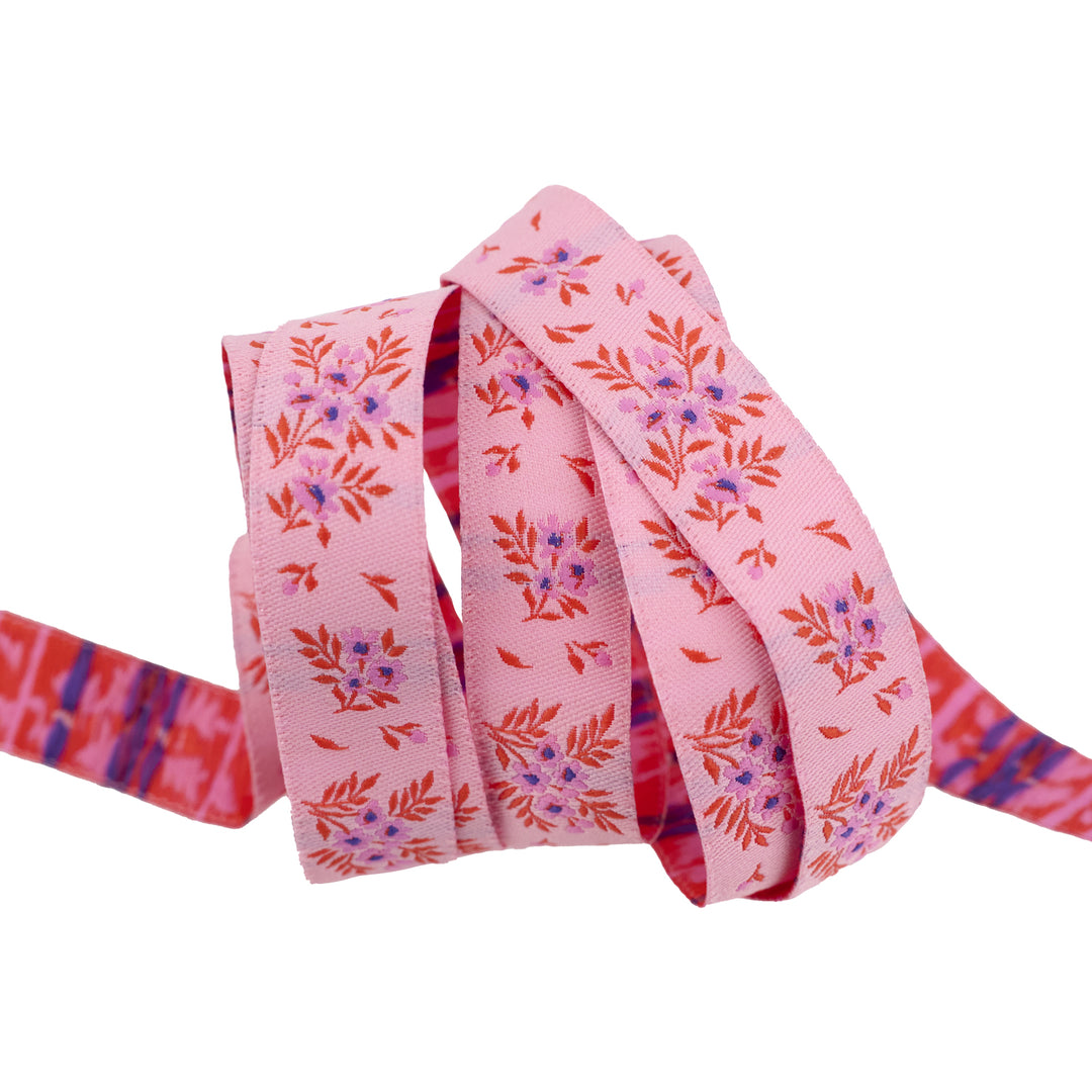 True Colors 2025 - What a Ditz in Pink Lemonade - 5/8" width - by Tula Pink - 15 Yard Spool
