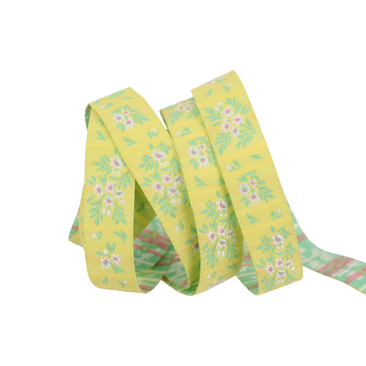 True Colors 2025 - What a Ditz in Buttercup - 5/8" width - by Tula Pink - 15 Yard Spool