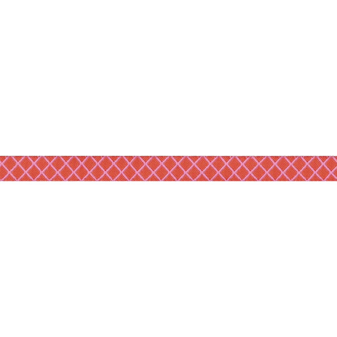 True Colors 2025 - On the Grid in Bubblegum - 3/8" width - by Tula Pink - 15 Yard Spool