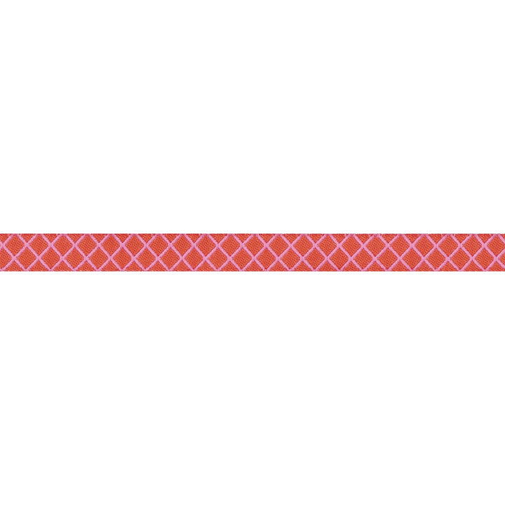 True Colors 2025 - On the Grid in Bubblegum - 3/8" width - by Tula Pink - 15 Yard Spool