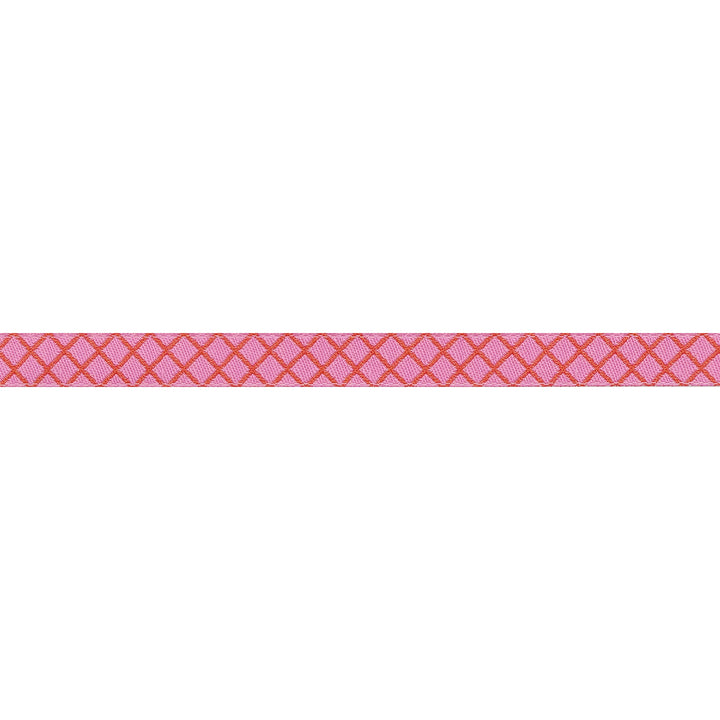 True Colors 2025 - On the Grid in Bubblegum - 3/8" width - by Tula Pink - 15 Yard Spool
