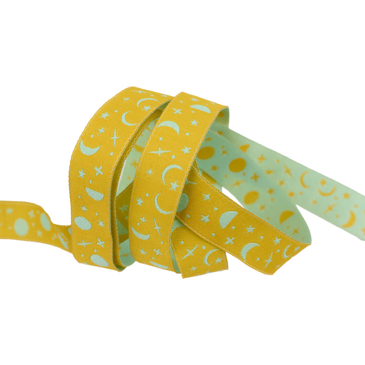True Colors 2025 - Space Sprinkles in Papaya - 5/8" width - by Tula Pink - 15 Yard Spool