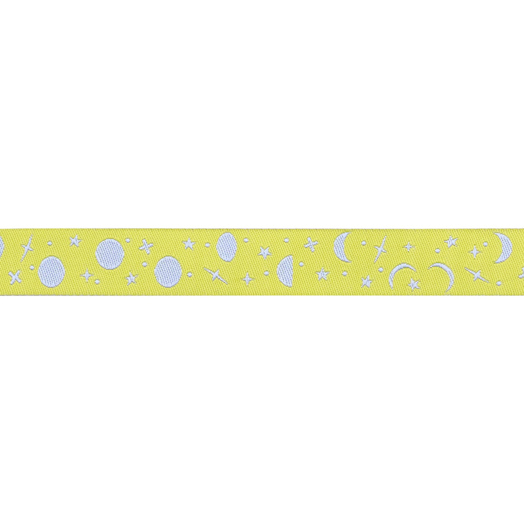 True Colors 2025 - Space Sprinkles in Lightning Bug - 5/8" width - by Tula Pink - 15 Yard Spool