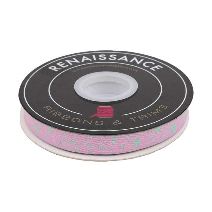 True Colors 2025 - Space Sprinkles in Piglet - 5/8" width - by Tula Pink - 15 Yard Spool
