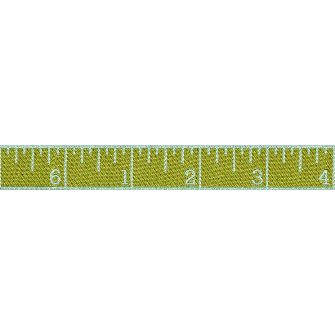 True Colors 2025 - Measure Twice in Mojito - 5/8" width - by Tula Pink - 15 Yard Spool