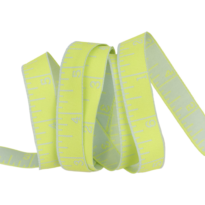 True Colors 2025 - Measure Twice in Lightning Bug - 5/8" width - by Tula Pink - 15 Yard Spool